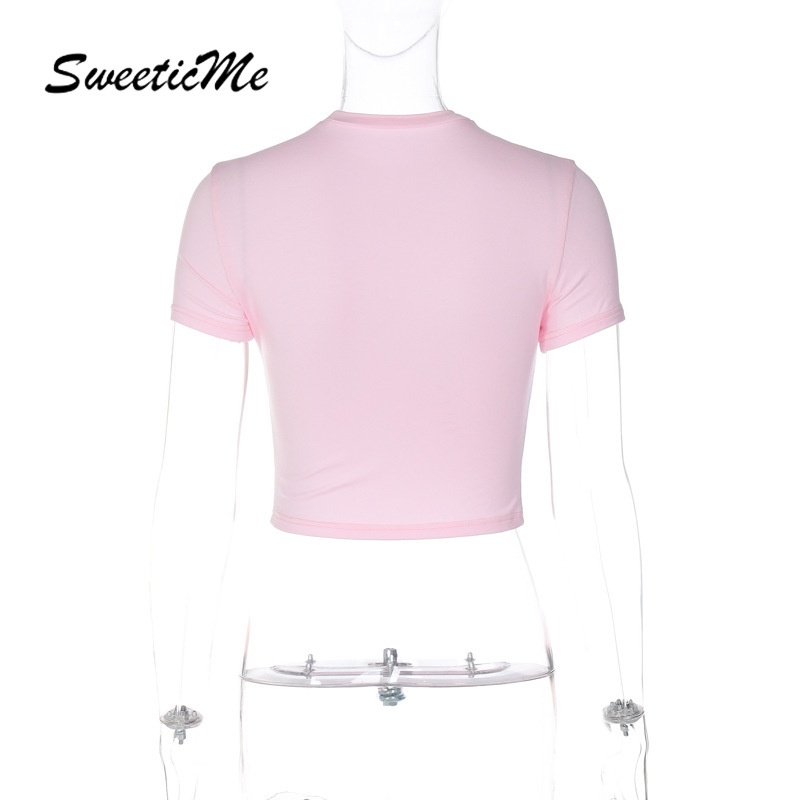 Áo Thun Tay Ngắn Cổ Tròn Màu Trơn Dáng Ôm Thời Trang 2023 Dành Cho Bạn Nữ