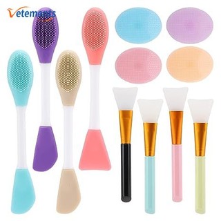 Muỗng silicone hai đầu phết mặt nạ / cọ quét mặt nạ chăm sóc da cho nữ