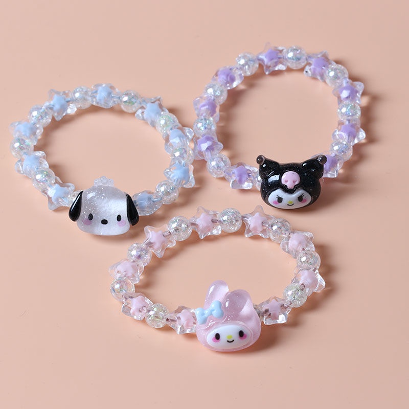 Sanrio series vòng tay phụ nữ vòng tay ngọc trai thời trang khóa vòng tay nữ phụ kiện thời trang trang trí