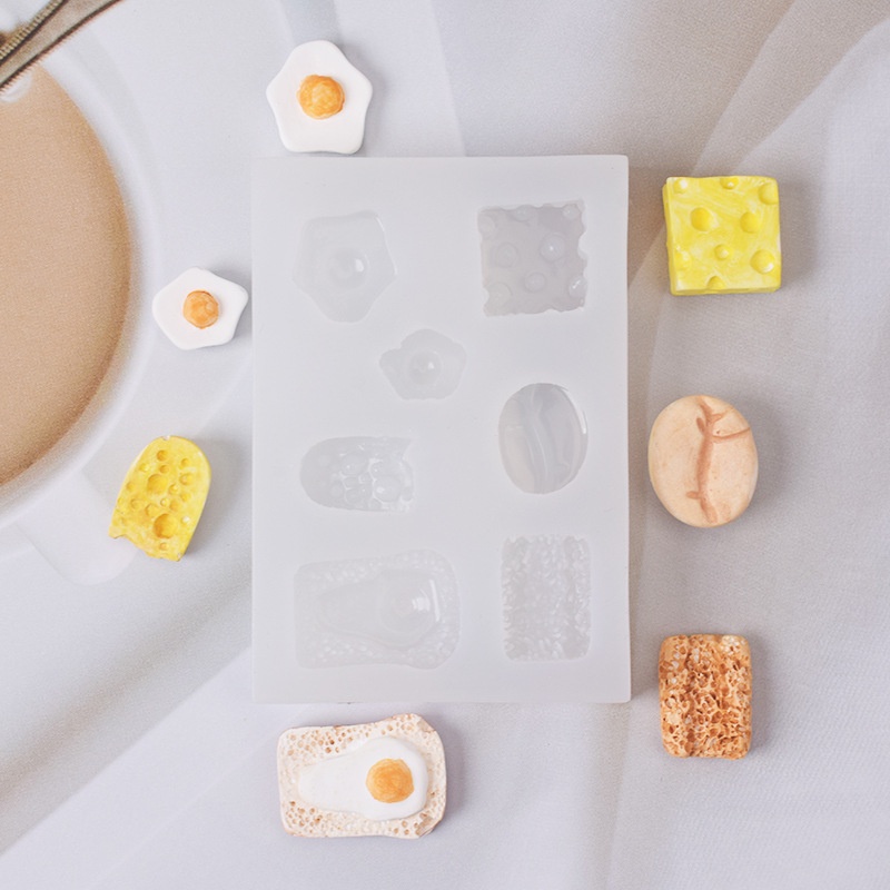 Khuôn Silicone Làm Bánh Donut / Bánh Waffle / Sừng Bò Mini DIY