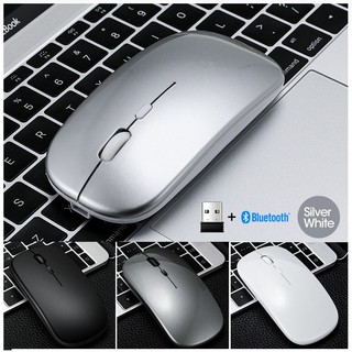 Chuột không dây bluetooth 5.0 + 2.4g có thể sạc lại cho laptop macbook