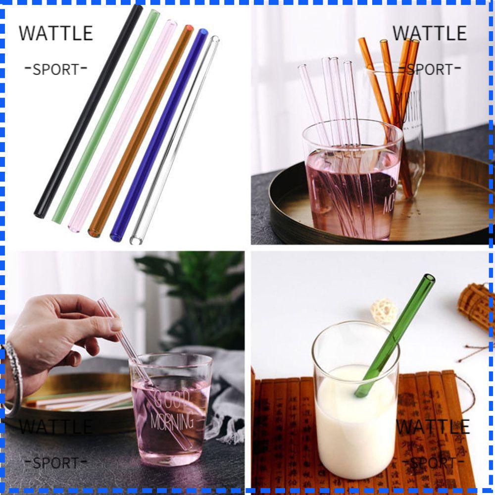 Bộ 4 Ống Hút Bằng Thủy Tinh Pyrex Tiện Dụng Cho Nhà Bếp / Quán Bar