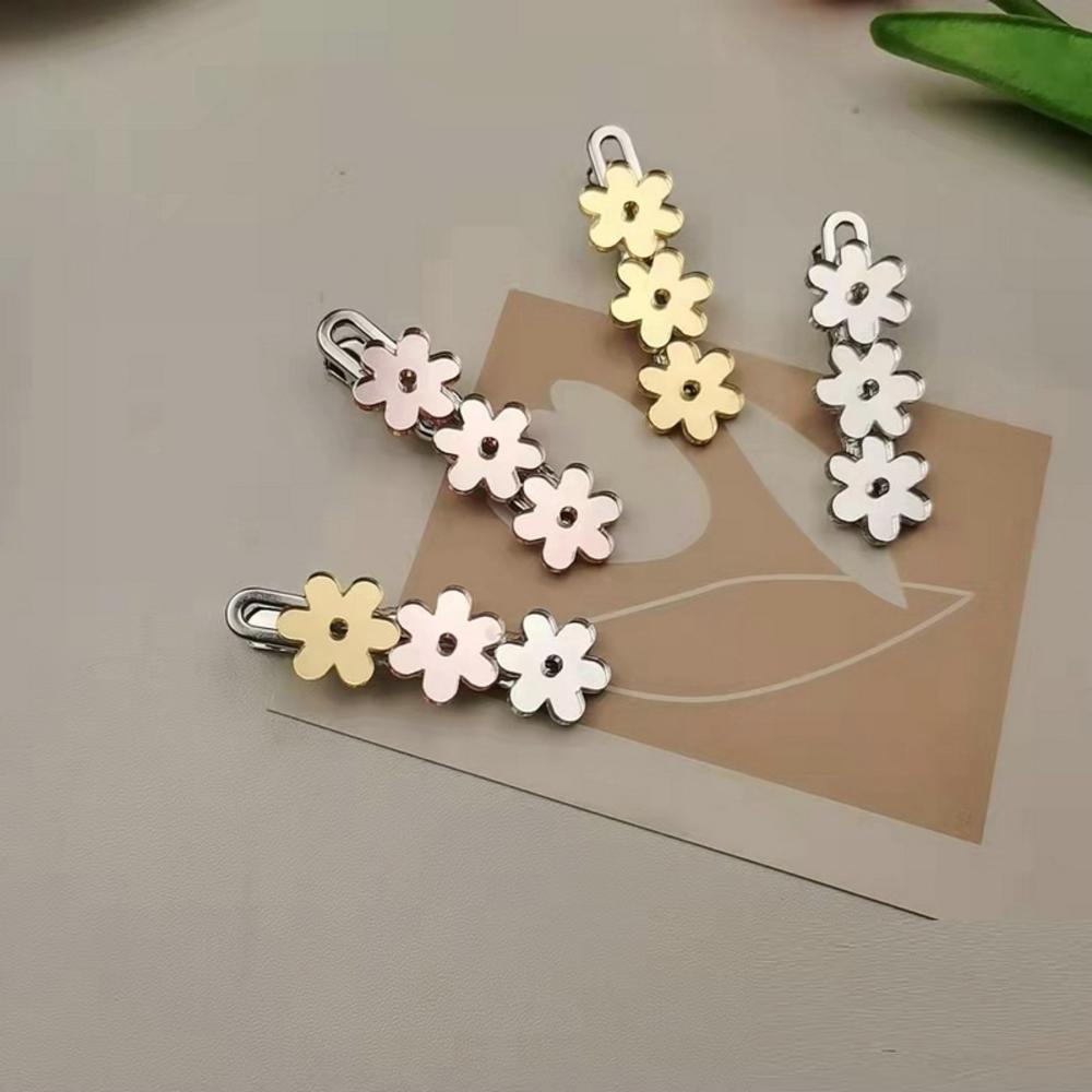 Kẹp Tóc Mái Ngang Hình Hoa / Trái Tim / Lượn Sóng Thời Trang Đơn Giản