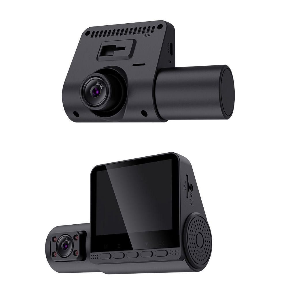 Camera Hành Trình mini 3 Kênh Trước Và Sau hd 1080p Màu Đen 2 Inch Cho Xe Hơi