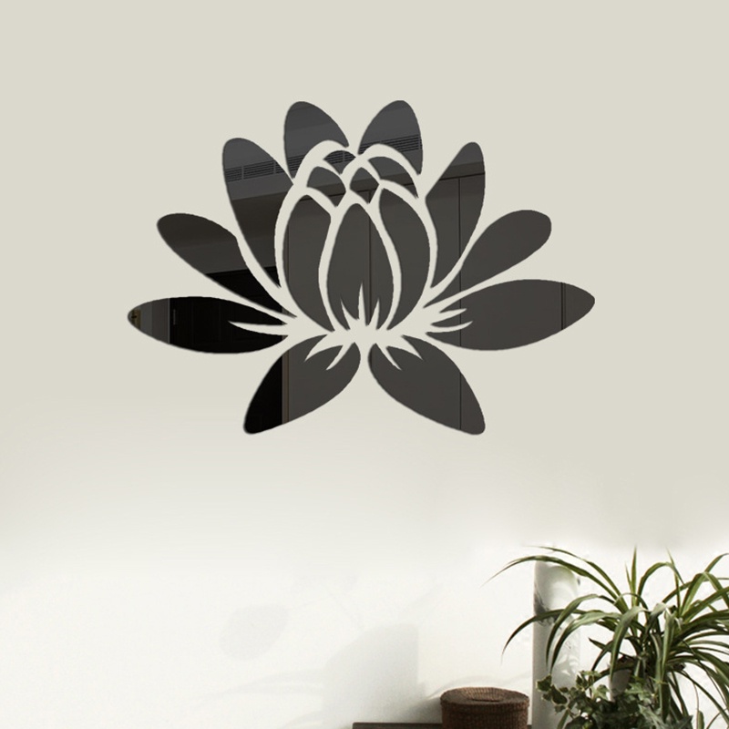 Giấy Dán Tường Hình Hoa Sen 3d Cho Trang Trí 35x25cm