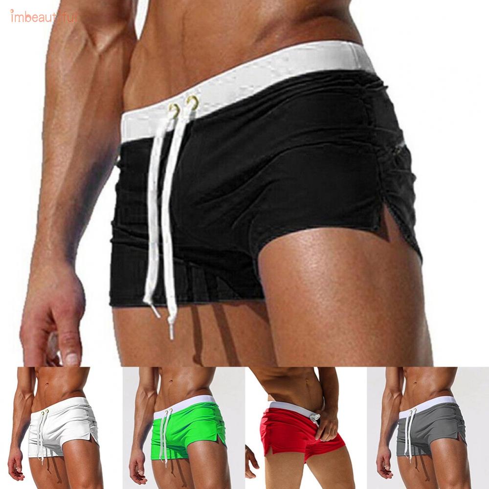 Quần Bơi Boxer Dây Rút Siêu Nhẹ Thoáng Khí Thời Trang Cho Nam Giới