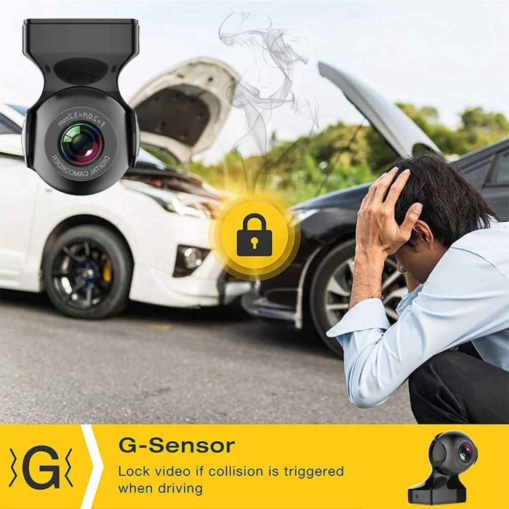 Máy Ghi Hình Góc Rộng wifi lanfy Cho Xe Hơi, 1080p wifi 170° Máy Ghi Hình Góc Rộng usb Có adas 170 Dùng Cho Xe Hơi° Camera Hành Trình Góc Rộng wifi dashcam Phát Hiện Chuyển Động