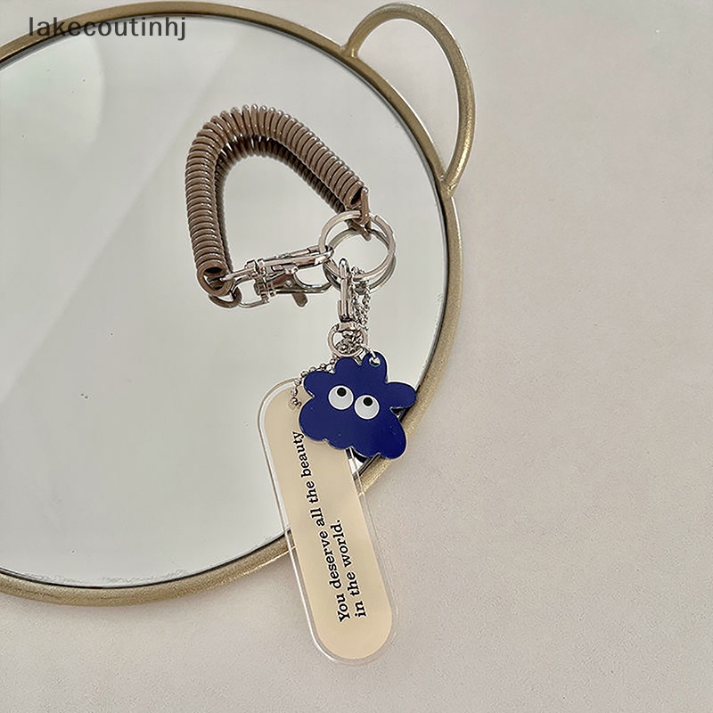 Dây Móc Khóa Acrylic Hình Quái Vật Nhỏ Dễ Thương Chống Thất Lạc Trang Trí Ba Lô / Treo Túi Xách