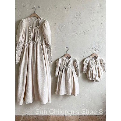 2023 Autumn New Korean children's clothing baby lace collar broken long-sleeved fart clothes for baby girl climbing clothes 4PVV