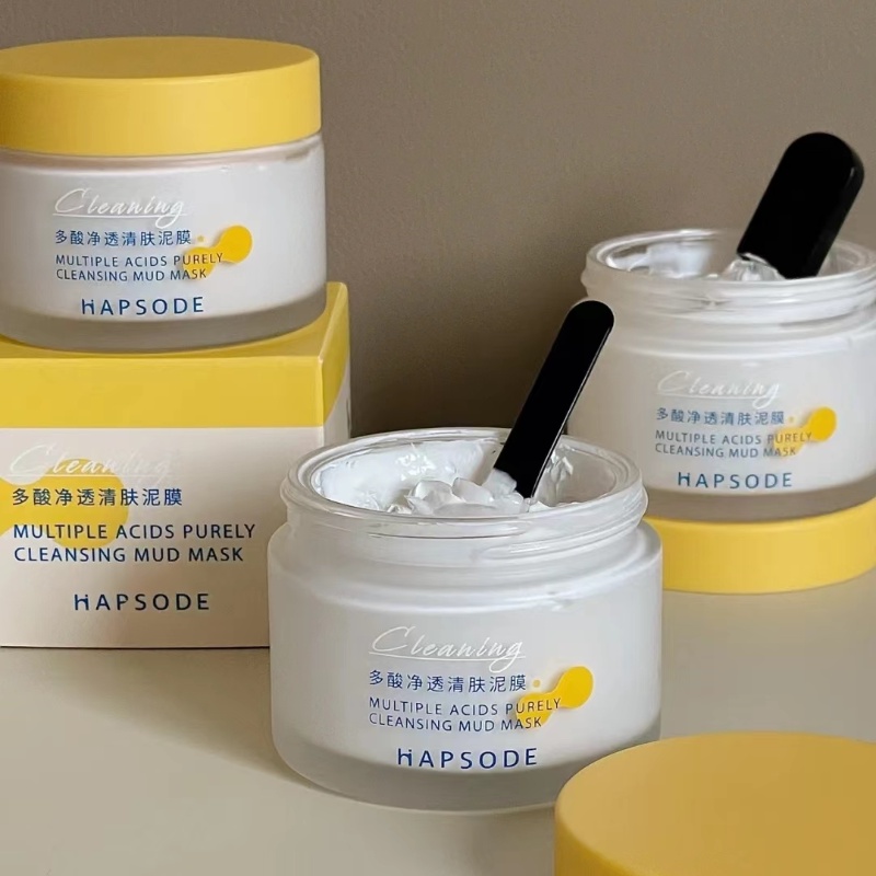 Mặt Nạ Bùn Làm Sạch Sâu Lỗ Chân Lông Loại Bỏ Mụn Đầu Đen 100G hapsode