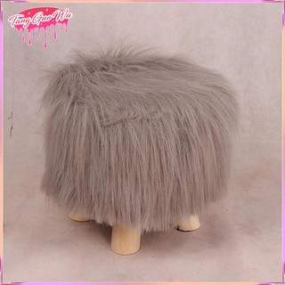 Vỏ bọc ghế đẩu bằng vải lanh hình tròn Vỏ bọc ghế Sofa Mini cho ghế đẩu bằng gỗ, không bao gồm ghế đẩu.