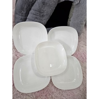 Arcopal] Sứ thuỷ tinh Arcopal, sứ cường lực kháng vỡ, sản xuất tại Pháp - Dĩa Sứ Vuông - 20cm