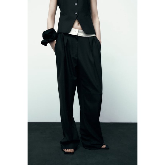 Quần suông Zara authentic