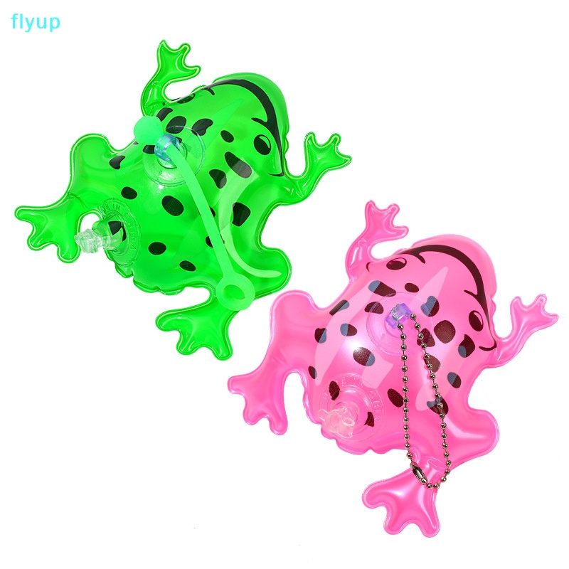 1 Bong Bóng Bơm Hơi Hình Ếch Phát Quang Kích Thước 11 / 20cm Trang Trí Tiệc