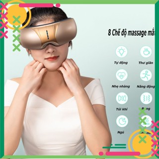 Máy massage vùng mắt, massage thư gian mắt cao cấp AUX FQ - 10, bao gồm 8 chế độ giúp giảm mỏi mắt, mờ thâm, thư giãn