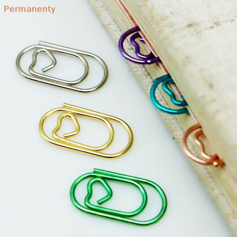 Bộ 50 Kẹp Giấy Đánh Dấu Trang Sách Hình Trái Tim Mini