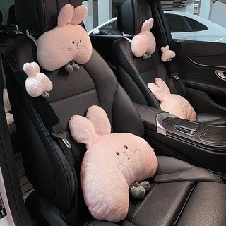 Car Seat Headrest Car Neck Pillow Lumbar Support Pillow Car Back Cushion Car Car Cute Cartoon Pillow Back Cushion Female iFjg