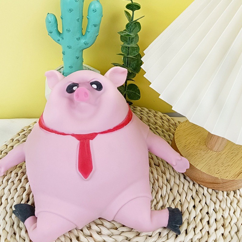 Đồ Chơi Nắn Bóp Đàn Hồi Giảm Stress Hình Chú Heo 3D