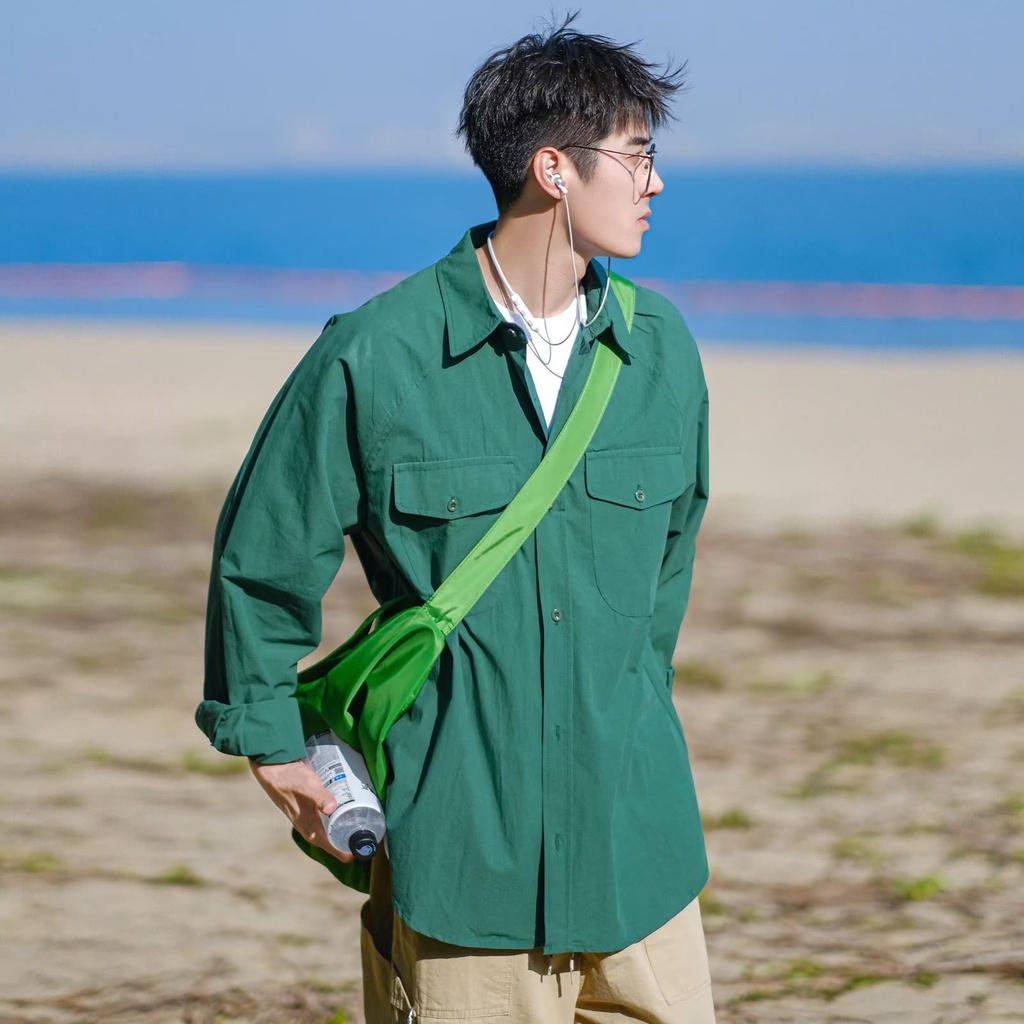 Áo Sơ Mi Nam Dài Tay Màu Sắc retro