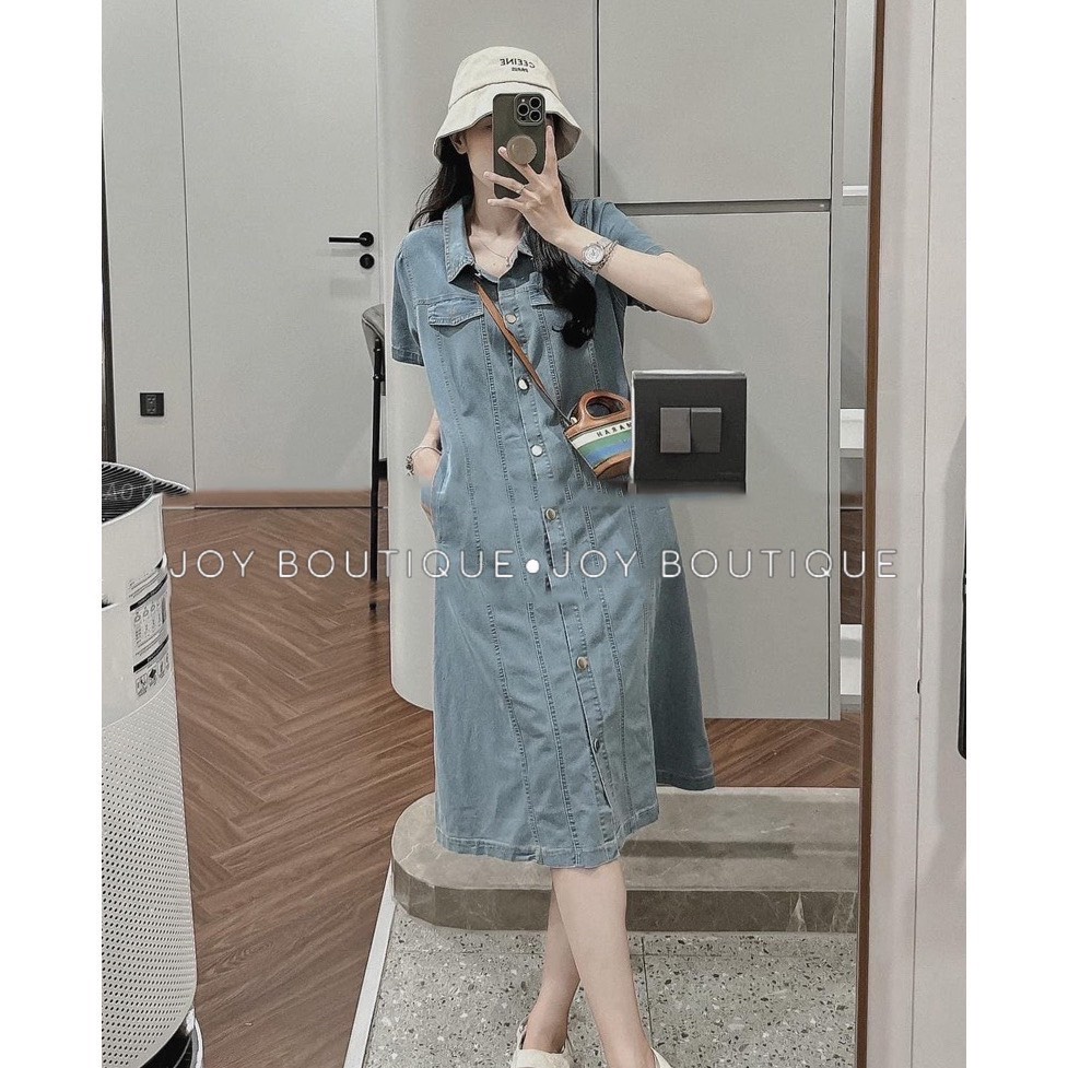 VÁY ĐI CHƠI, VÁY BABYDOLL, VÁY SUÔNG JEAN CỔ BẺ TAY NGẮN CỰC HOT