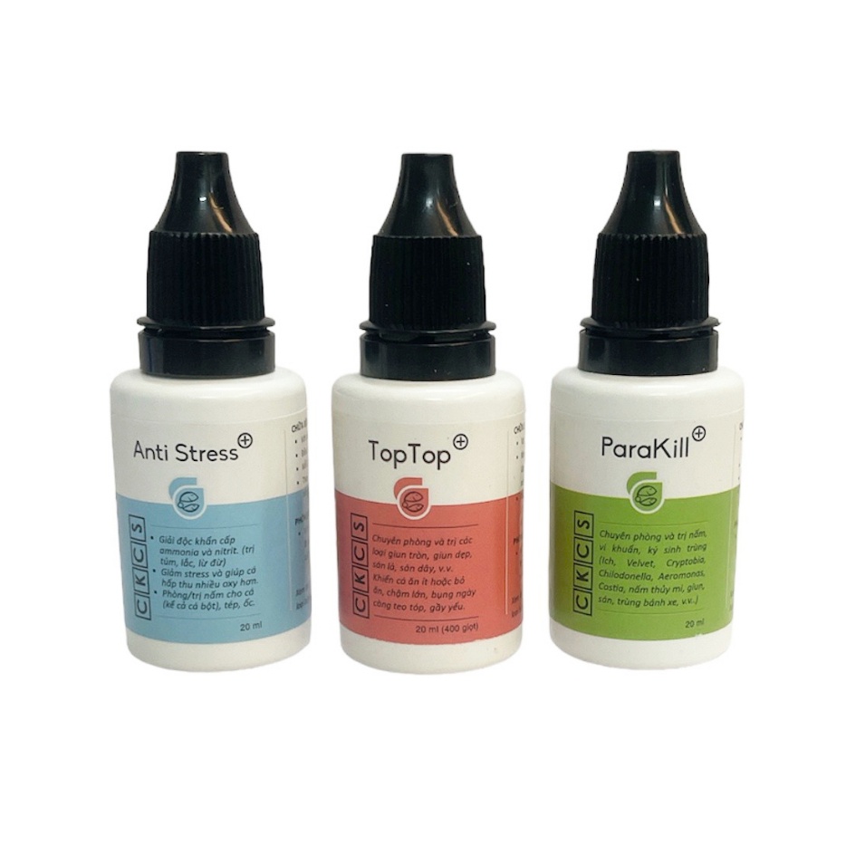 Anti Stress - ParaKill - TopTop | Giải độc khẩn cấp, túm lắc và phòng cho cá cảnh