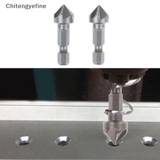 Ctye 6 flute countersink drill bit chamfer cutg công cụ chế biến gỗ hình lục giác xử lý tốt