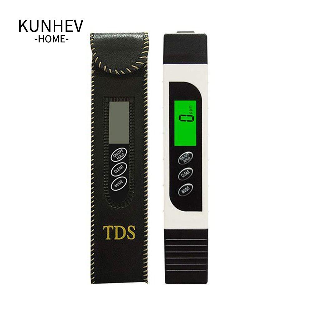 KUNHEV Máy đo độ dẫn tds ppm, ± 2% 0-4999ppm 3-trong-1 bút thử tds / ec / temp, độ chính xác cao 0-9999μs nhựa trắng 0-4999ppm phạm vi đo nước uống