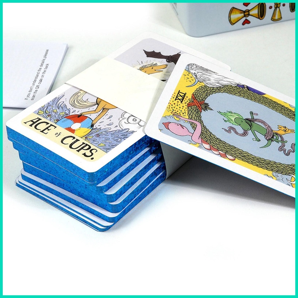 Bói toán tarot cards tinbox cuộc phiêu lưu thời gian tarot oracle cards board game tiếng anh bói toán trò chơi tarot hjuvn