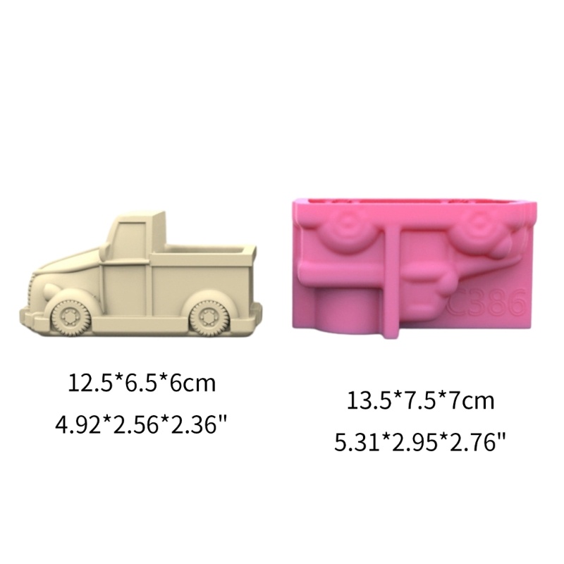 Hoàn hảo hình học nhỏ xe máy bằng thạch cao khuôn silicone hộp lưu trữ khuôn để làm chậu cây mọng nước chậu hoa bút ho