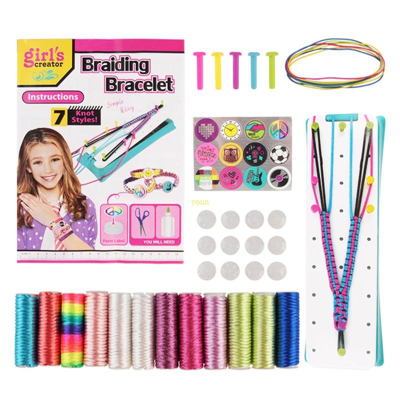 Youn string jewelry making kit bộ dụng cụ làm vòng tay tình bạn cho bé gái 6-12 tuổi