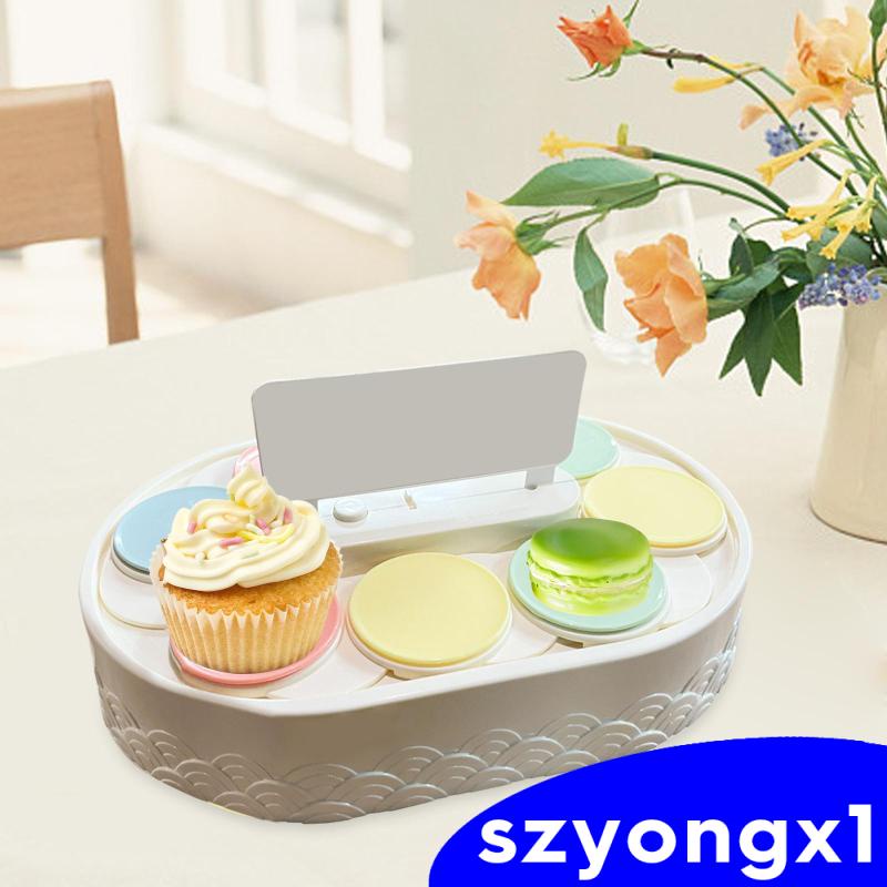 Cookie cupcake holder bánh ngọt trưng bày món tráng miệng khay xoay 360 độ đĩa quay cho món tráng miệng trang trí tiệc bánh