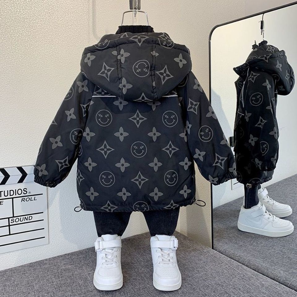 Áo Khoác Đệm Cotton Dày Dặn Phong Cách Mới 2023 Cho Bé Trai