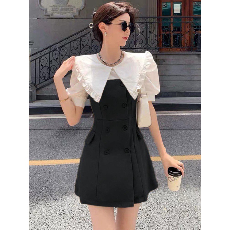 Váy Thời Trang Béo Xinh Bigsize Cổ Nhọn Tay Bồng Dễ Thương Cho Các Nàng 50-100Kg