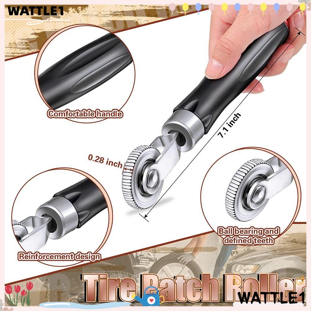 Con lăn vá lốp wttle, bộ dụng cụ vá sửa chữa lốp xe 42mm bền, bộ đệm cao su đệm khí đa năng tay cầm mài đầu mài sửa chữa lốp