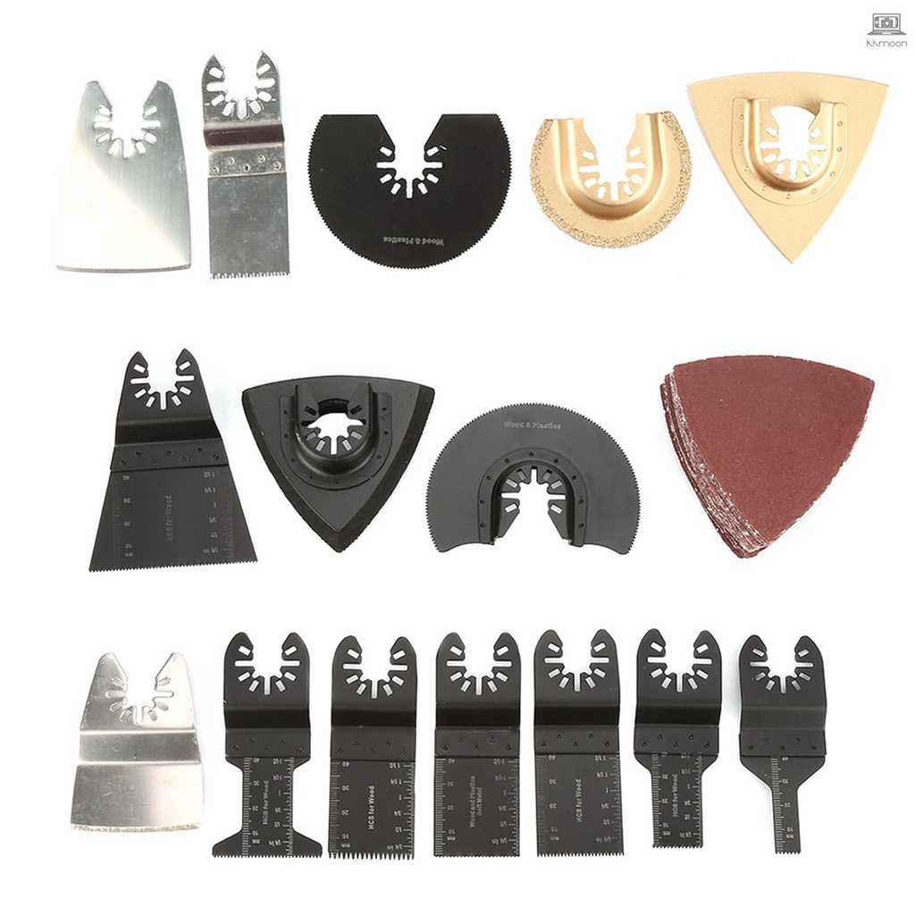 40pcs/set Oscillating Saw Blade Multiple Tool Kit Multifunctional Oscillating Saw Web Kit Power Tools Repair Machine Accessories