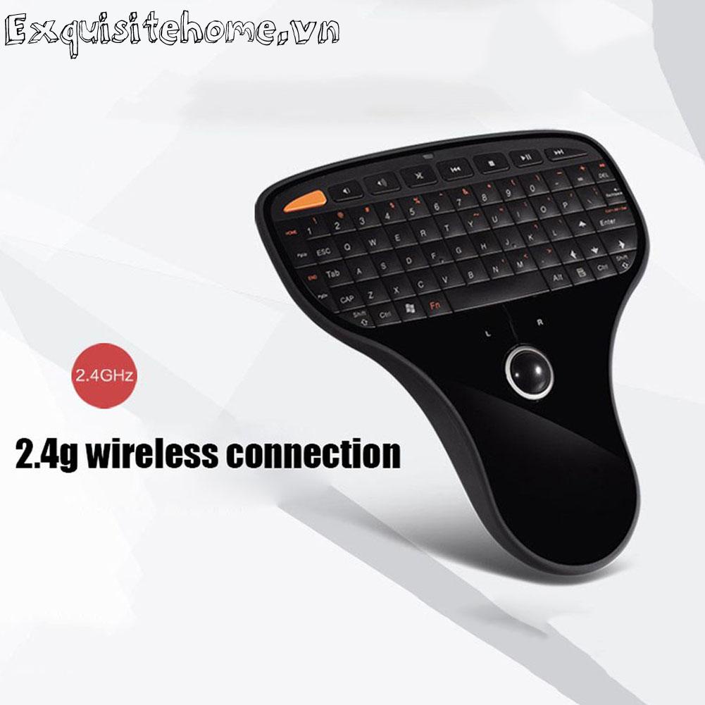 N5901 bàn phím từ xa đa phương tiện không dây mini chuột không dây với trackball