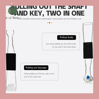 Dụng Cụ Tháo Keycap Switch Bàn Phím Cơ 2 Trong 1 Kim Loại Switch Puller Keycap Puller Chuyên Dụng