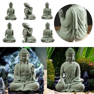 FASHYUNER Tượng Phật Đá Cá Trang Trí Bể Cá