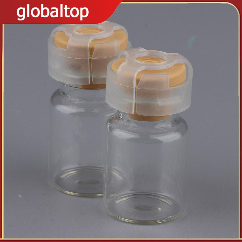 20 cái hộp đựng huyết thanh kín bằng thủy tinh vô trùng rỗng 5ml lọ màu vàng lỏng