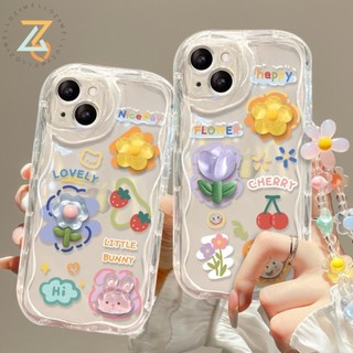 Tương thích với iphone 16 pro max iphone 16 pro max iphone 16 pro max iphone 16 plus iphone 16 plus strawberry 3d rabbit silicone phone case