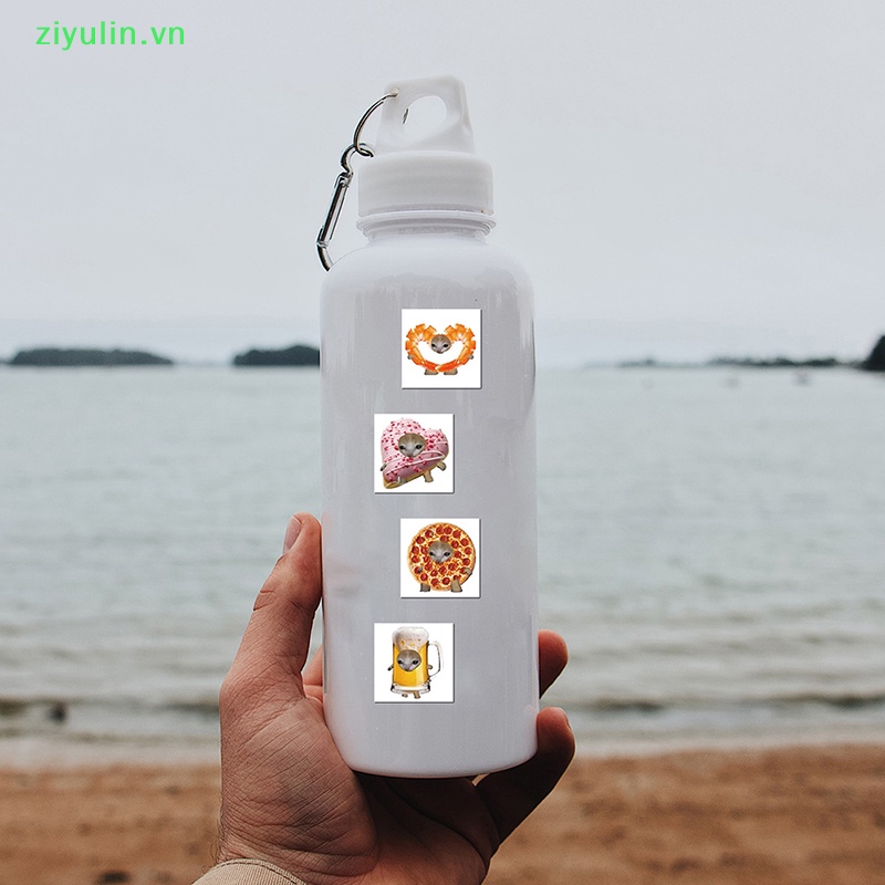 Ziyulin 69 cái mèo meme vui nhộn và thức ăn hình dán graffiti dễ thương cho hành lý đồ chơi máy tính xách tay ipad ván trượt điện thoại dán xe vn