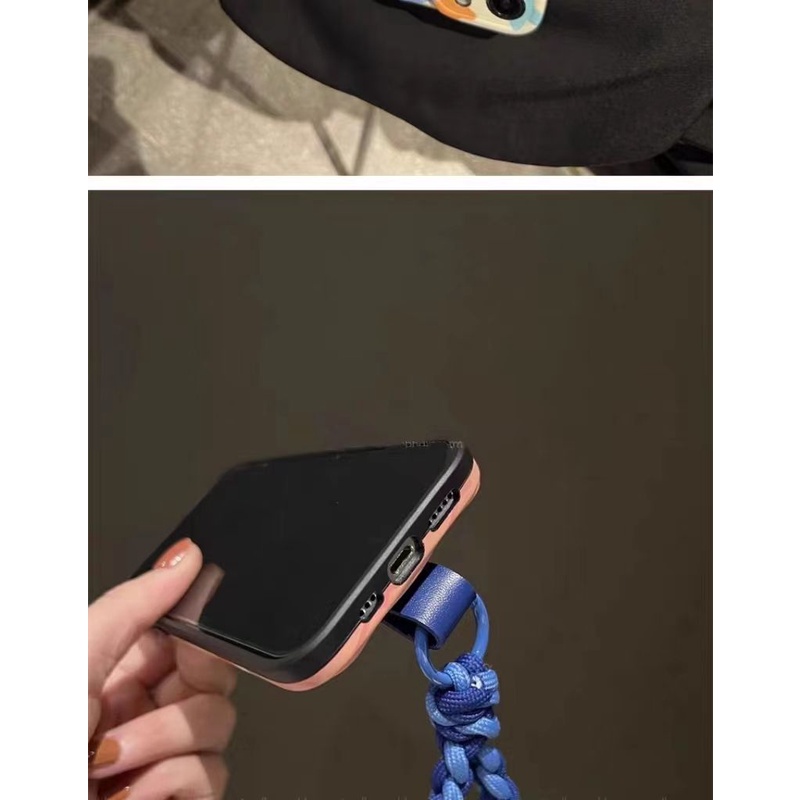Túi đựng điện thoại có mũ màu xanh da trời đầy màu sắc cho apple 14 pro leather crossbody rope mini coin purse vỏ điện thoại cho iphone 14 pro max / 13 pro max / 13 pro / 12 pro max / 12 pro / 11