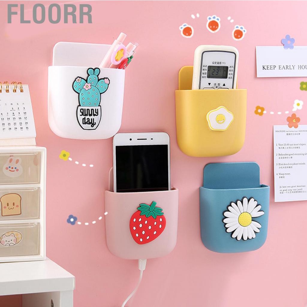 Floorr Cartoon Storage Box Wall Mounted Container Cute Phone for Home Decoration