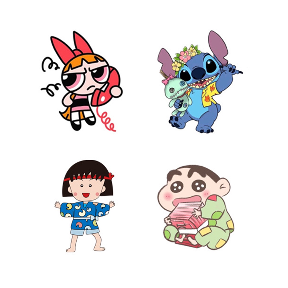 Set 32 Hình Xăm Dán Chống Nước Lâu Trôi Họa Tiết Hoạt Hình Dễ Thương Dành Cho Nữ