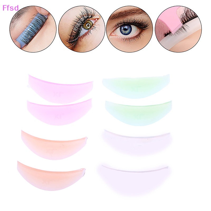 Set 4 Cặp Đệm silicone Dán Dưới Mắt Hỗ Trợ Nối Mi Có Thể Tái Sử Dụng Với 4 Kích Cỡ Tùy Chọn