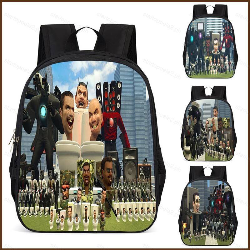 Kira skibidi toilet tv man audio man ba lô cho nữ nam sinh viên dung tích lớn thời trang cá tính túi đa năng