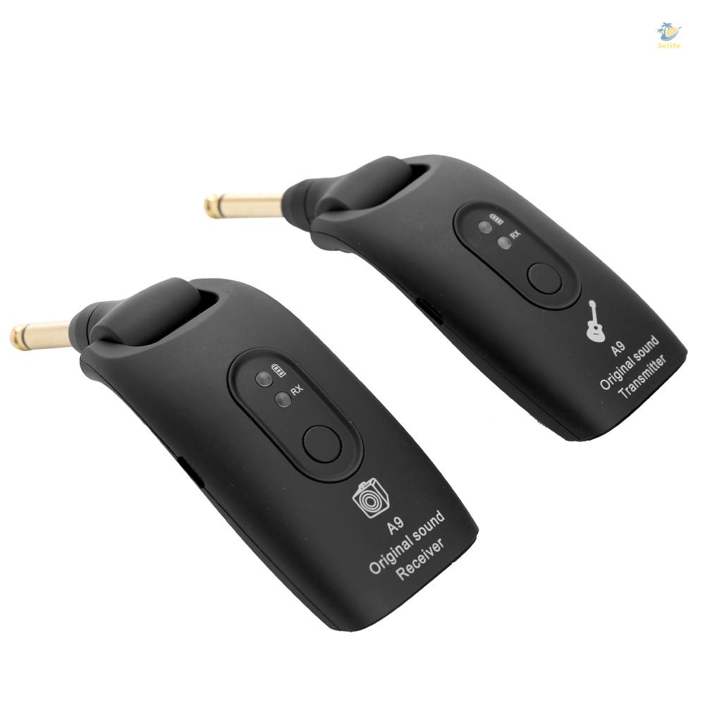 Hệ thống guitar không dây 3elife 2.4g bộ phát và thu guitar điện tích hợp pin có thể sạc lại phạm vi truyền 30m