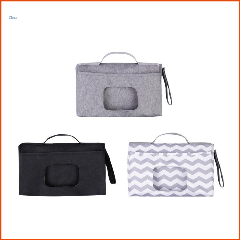 Chua nappy change mat tấm lót tã chống thấm di động có khăn lau túi lưu trữ nhẹ cho bé cần thiết cho trẻ sơ sinh