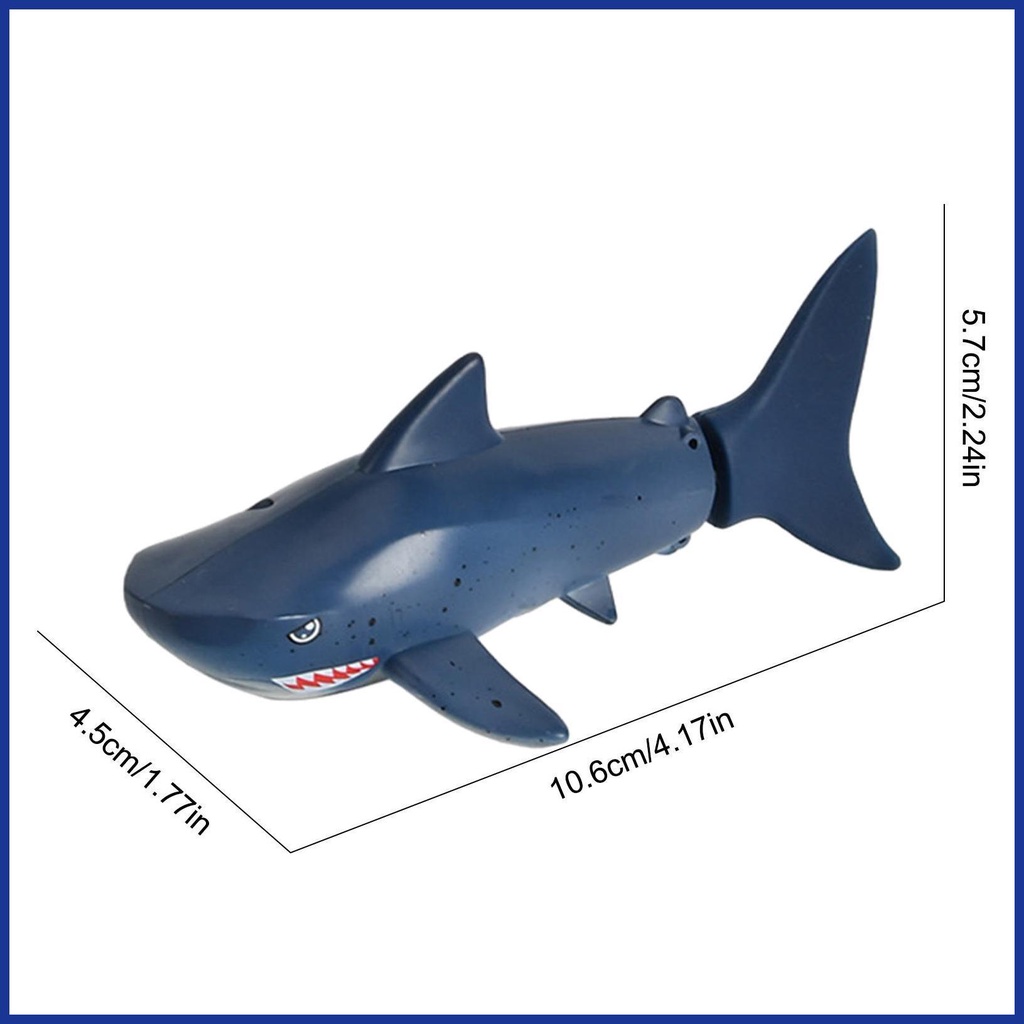 Đồ chơi cá mập mini rc thuyền cá mập đồ chơi điện không thấm nước và di động rc bơi cá mập đồ chơi trò chơi dưới nước cho trẻ em aiavn