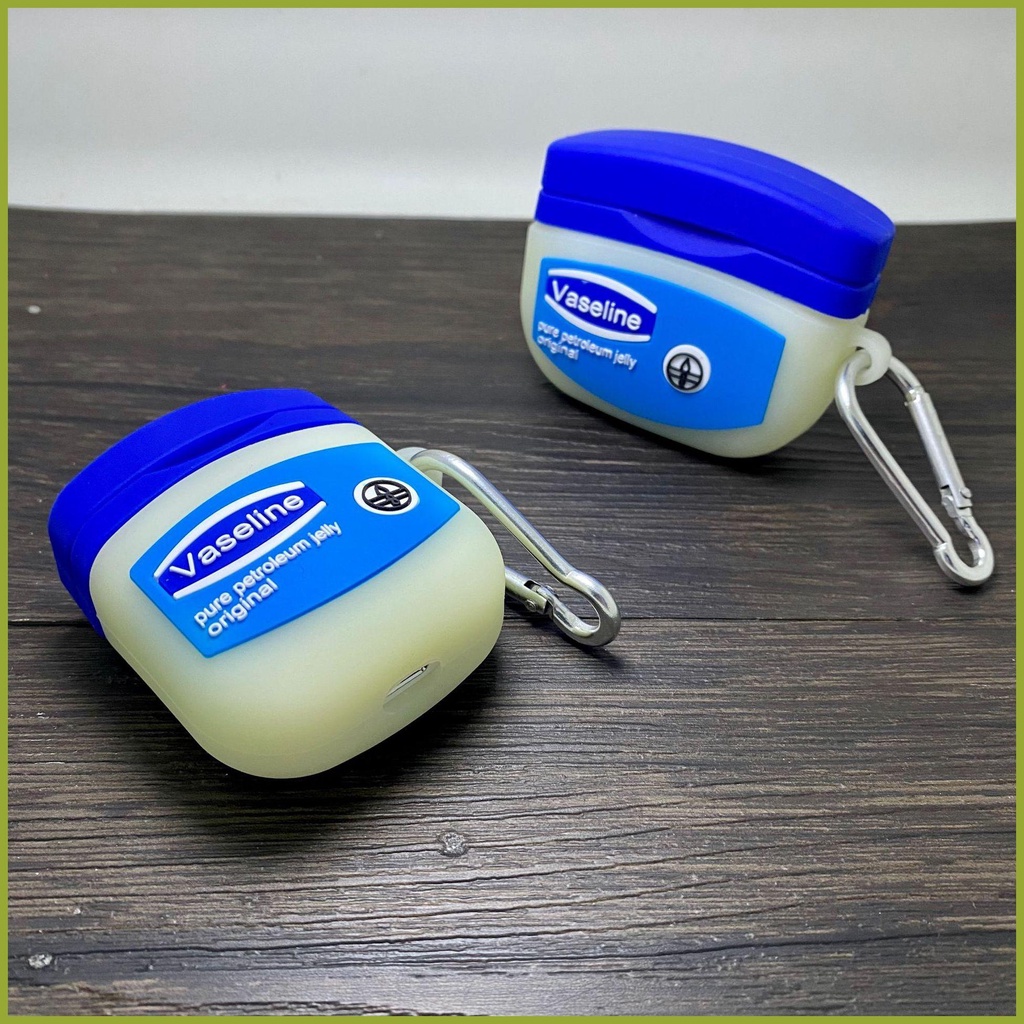 Vỏ Bảo Vệ Hộp Sạc Tai Nghe AirPods Pro1 23 Apple Bluetooth Bằng Silicon Hình Vaseline Sáng Tạo